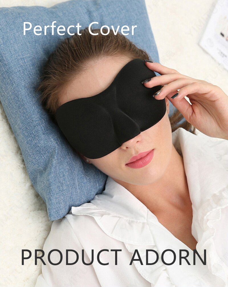 Oogmasker Slapen 3D Voor Slaap Oog Cover Shade Soft Travel Rest Eye Patch Band Blinddoeken Upgrade Voor Vrouwen Man