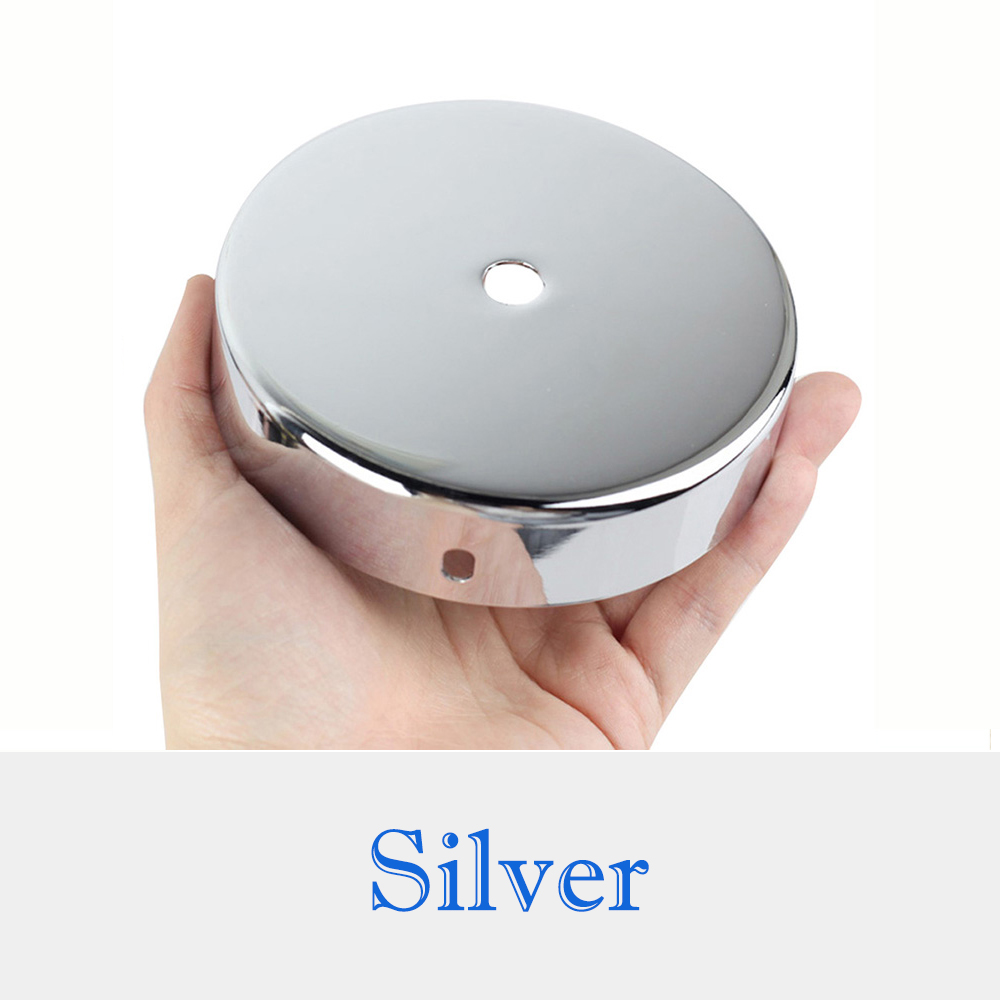 Ceiling Plate Hanging Chassis Base Retro Lamp Bases Iron Pendant Lamp Plate Lighting Fixture Ceiling Fittings DIY Straight Edge: GRAY / B15