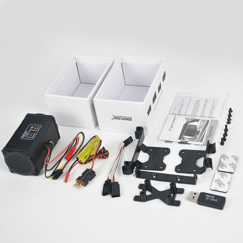 Rc Auto Gevoel Ess-Een Ess-Dual 2 Luidsprekers Motor Geluid Simulator Voor Axiale SCX10 Ii Wraith TRX-4 TRX4