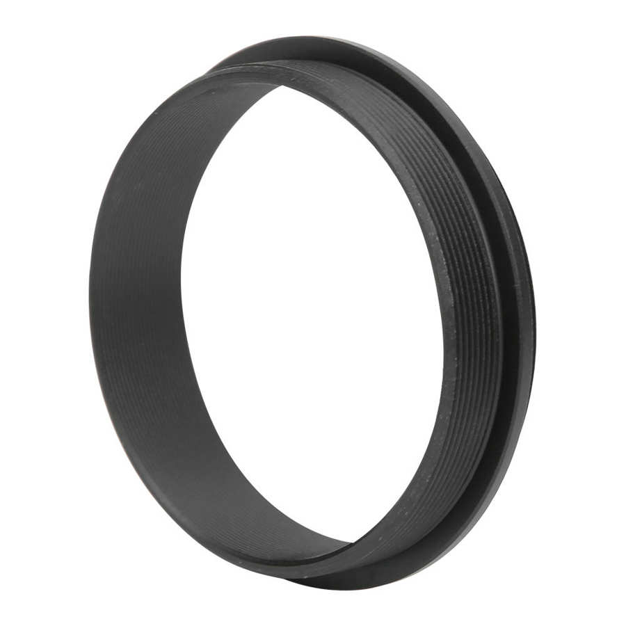 Adaptador macho a macho de M48-M48 de , anillo de aleación de aluminio negro, Paso de rosca de 48mm, accesorio de 0,75mm