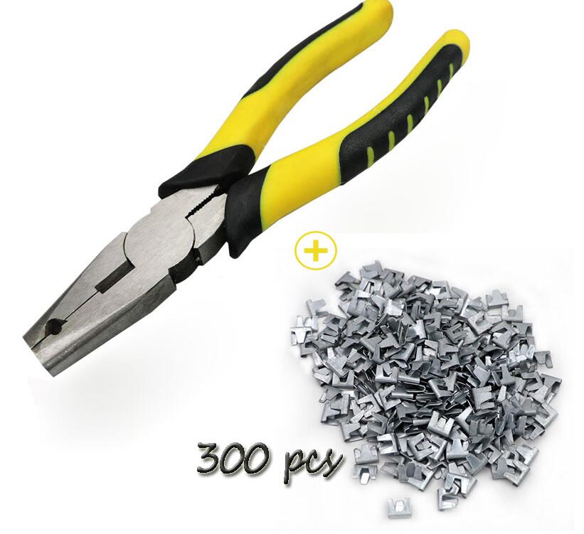 Kylling vagtel fugl kanin kæledyr bur installation og reparation værktøj fange klemmen tang bajonet søm 300 søm 1 tang: Negle og tænger blandes