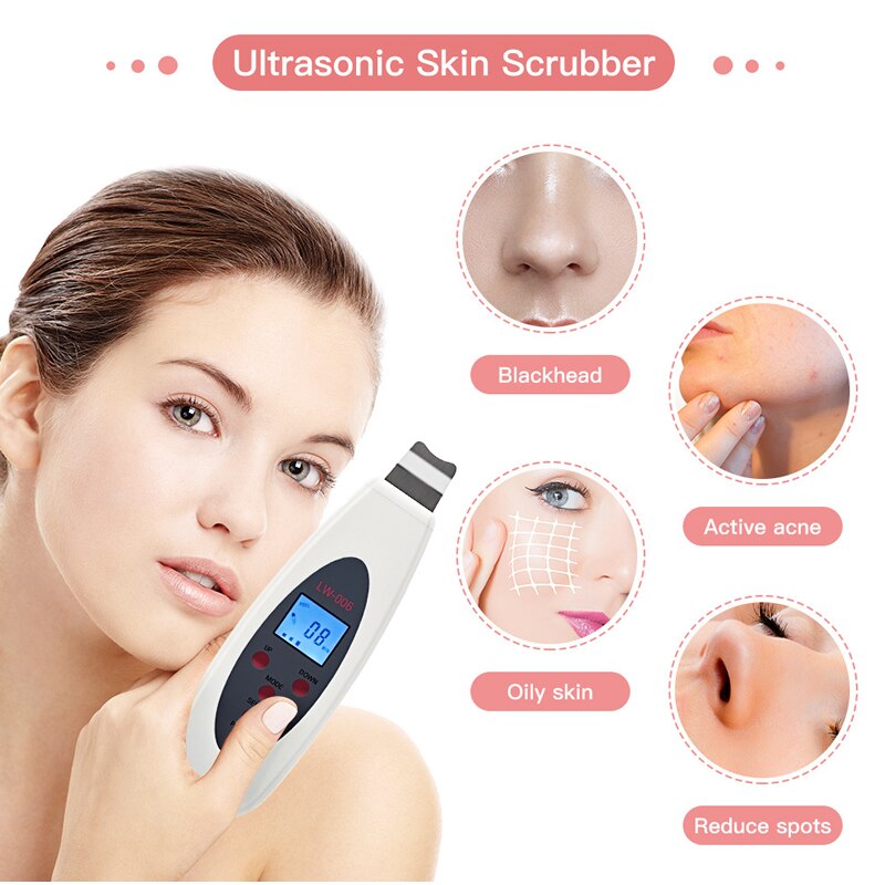 Ultralyd peeling maskine til at fjerne cutin og hudorme pore dybderensende instrument ultralyd peeling kniv skønhedsinstrument