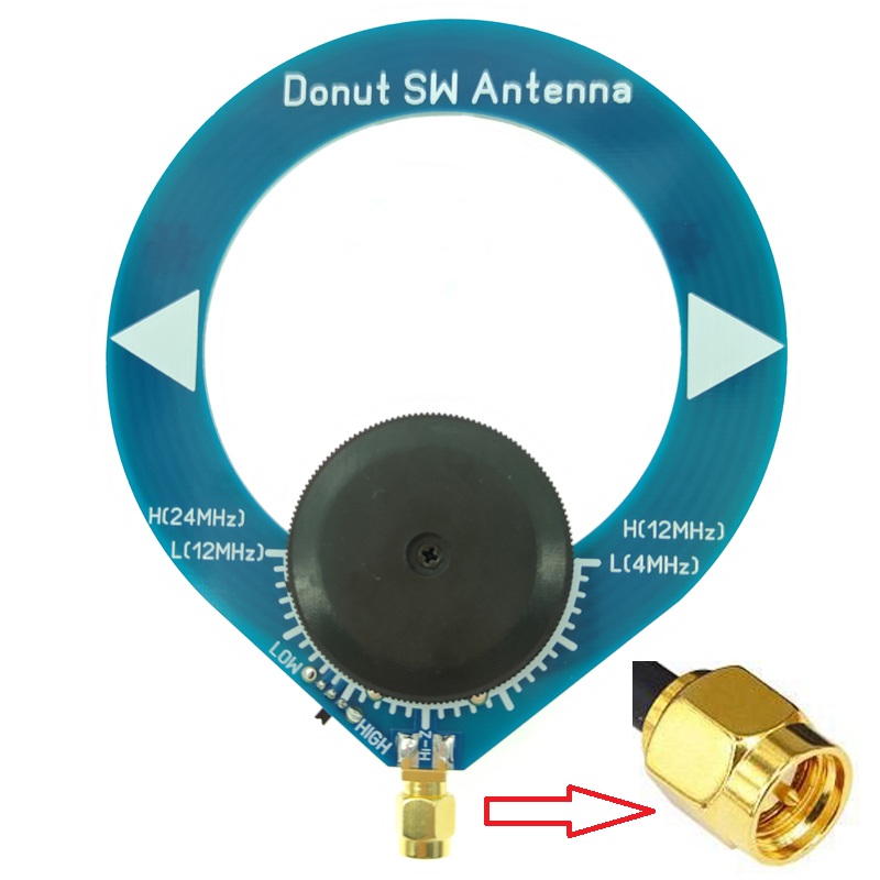 Donut AM MW SW Mini Loop Antena, Receptor, Onda Média, HF, Ondas Curtas, Antena Tuning Anel, Malahiteam, DSP, DSP2: Default Title