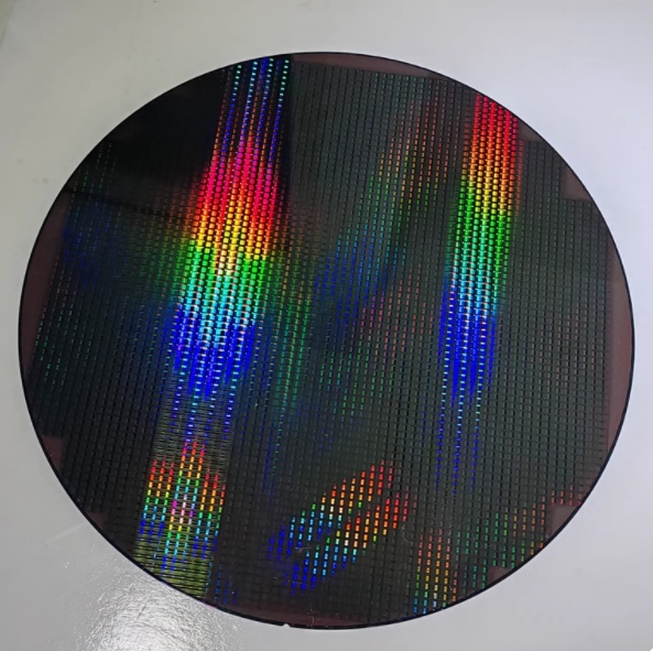 Chip de circuito de litografía de oblea de CPU de oblea de 12 pulgadas, 8 pulgadas y 6 pulgadas, Chip de prueba de enseñanza de oblea Semiconductor: Rojo