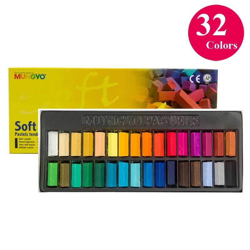 Mungyo Mini Soft Pastel 24 32 48 64 Colors Crayon Chalks for Artist Student Graffiti Painting Pen School Stationery Art Supplies: MPS-32 Colors
