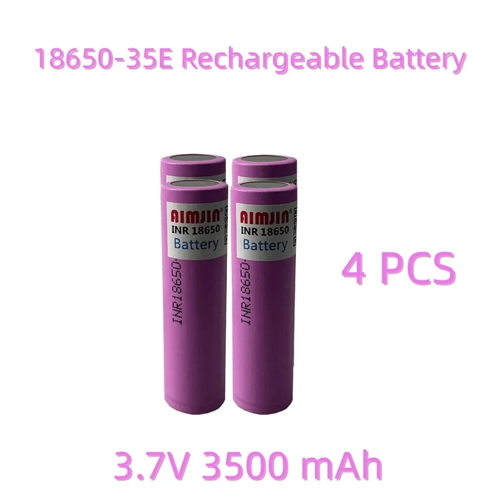 35E original power 18650 lithium battery 3500mAh 3.7v 25A high power INR18650 for electrical tools Full capacity: PURPLE