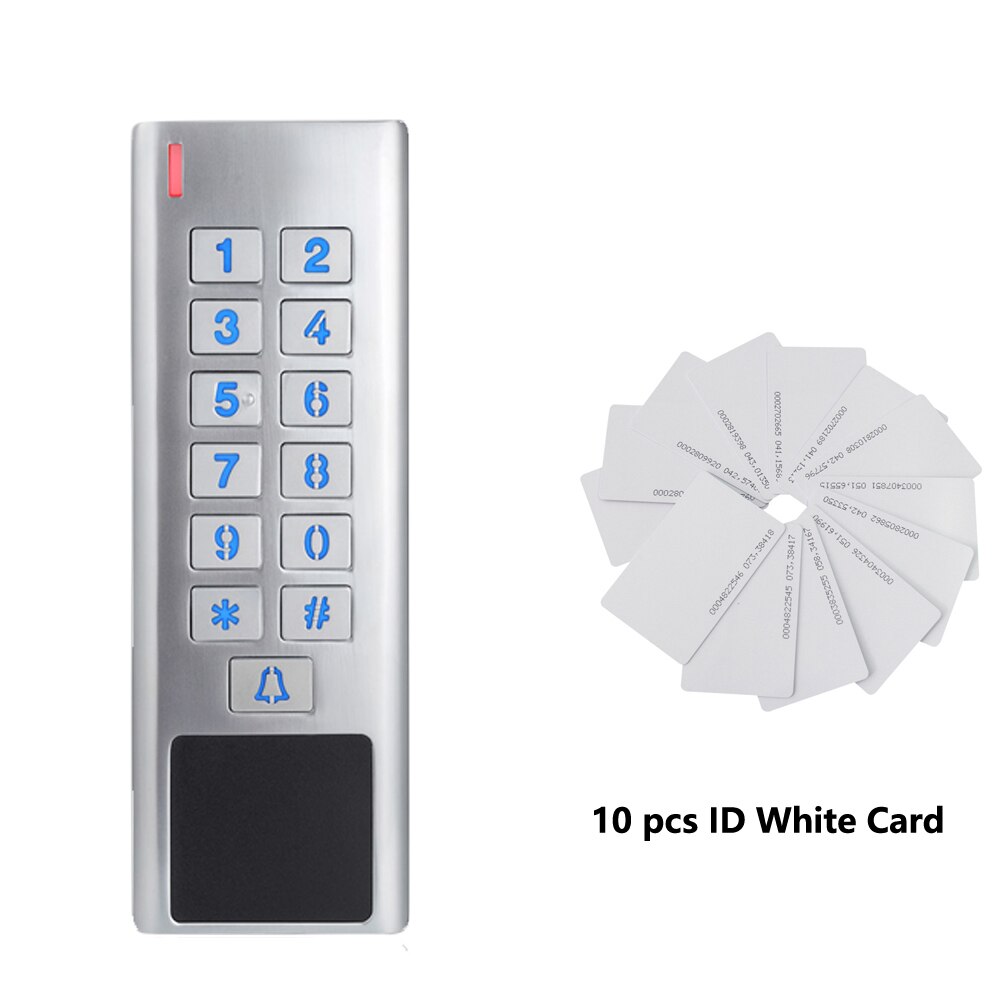 Rfid Door Access Control Reader 2000Users WG input and output security RF Access Control Keypad IP68 Waterproof Outdoor use: AC ID 10 card
