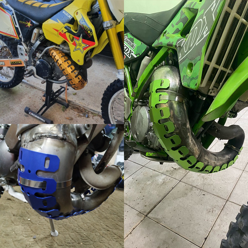 Motorrad Auspuff Schild Schalldämpfer Rohr Schutz Abdeckung Hitzeschild Für Yamaha YZ125 YZ250 YZ426F YZ450F für HONDA CRF 450X/250LX