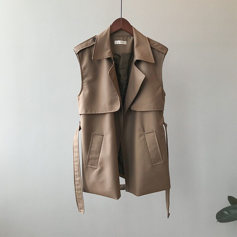 Soft Oversized Button Gilet Choco