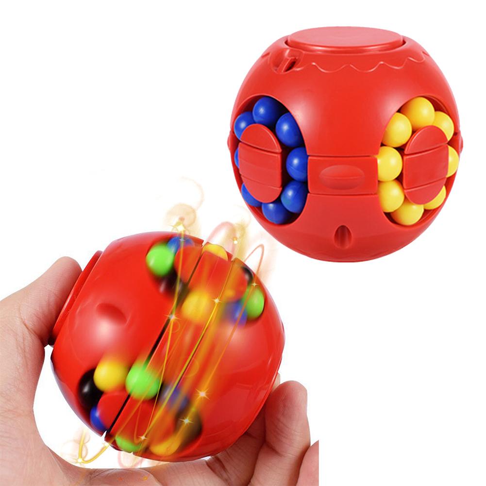 Tol Fluitje Gyro Speelgoed Multifunctionele Antistress Voor Handen Magische Kubus Decompressie Fidget Spinner Kinderen Speelgoed: Red