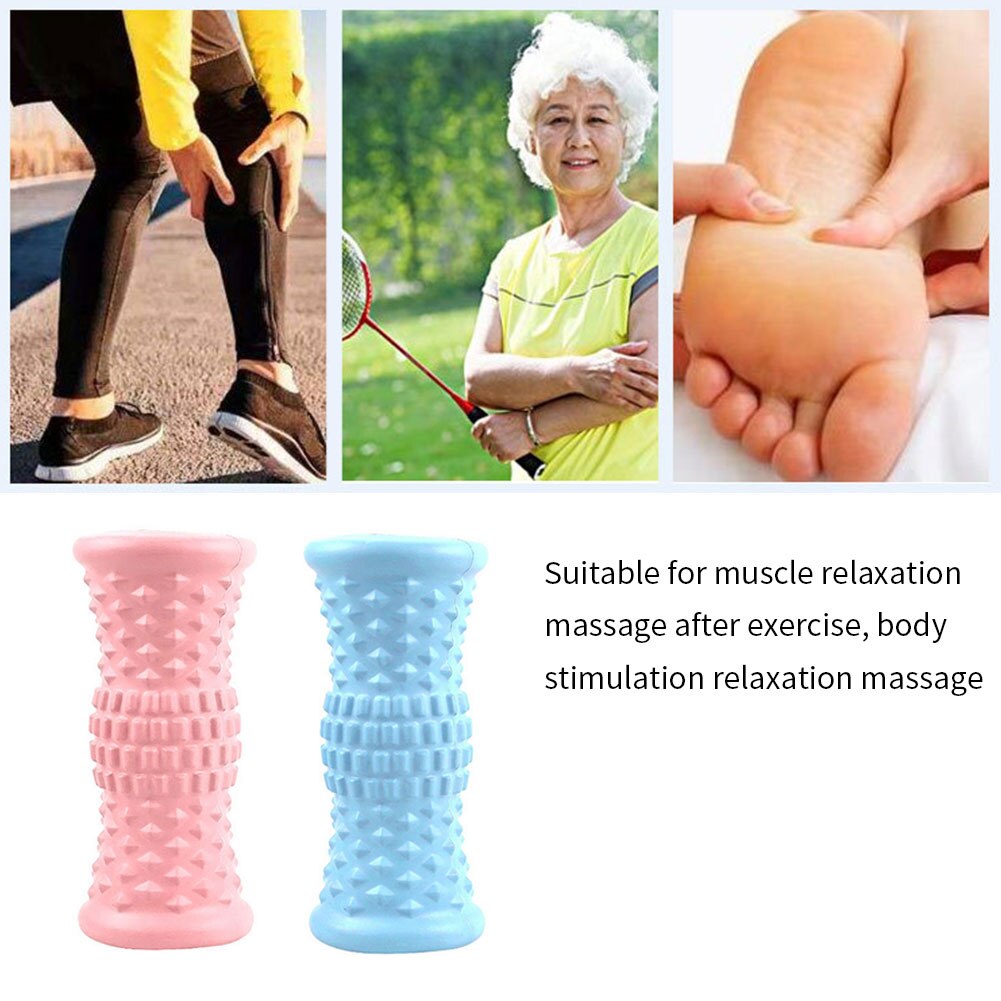 Massager Roller Workout Foam Roller Vibrating Leg Circulation Roller Rechargeable Battery for Foot Pain Relief Pink