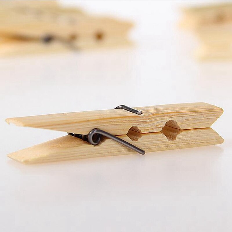 20 Pcs 60Mm Natuurlijke Houten Clips Voor Foto Clips Wasknijper Craft Decoratie Clips Pinnen