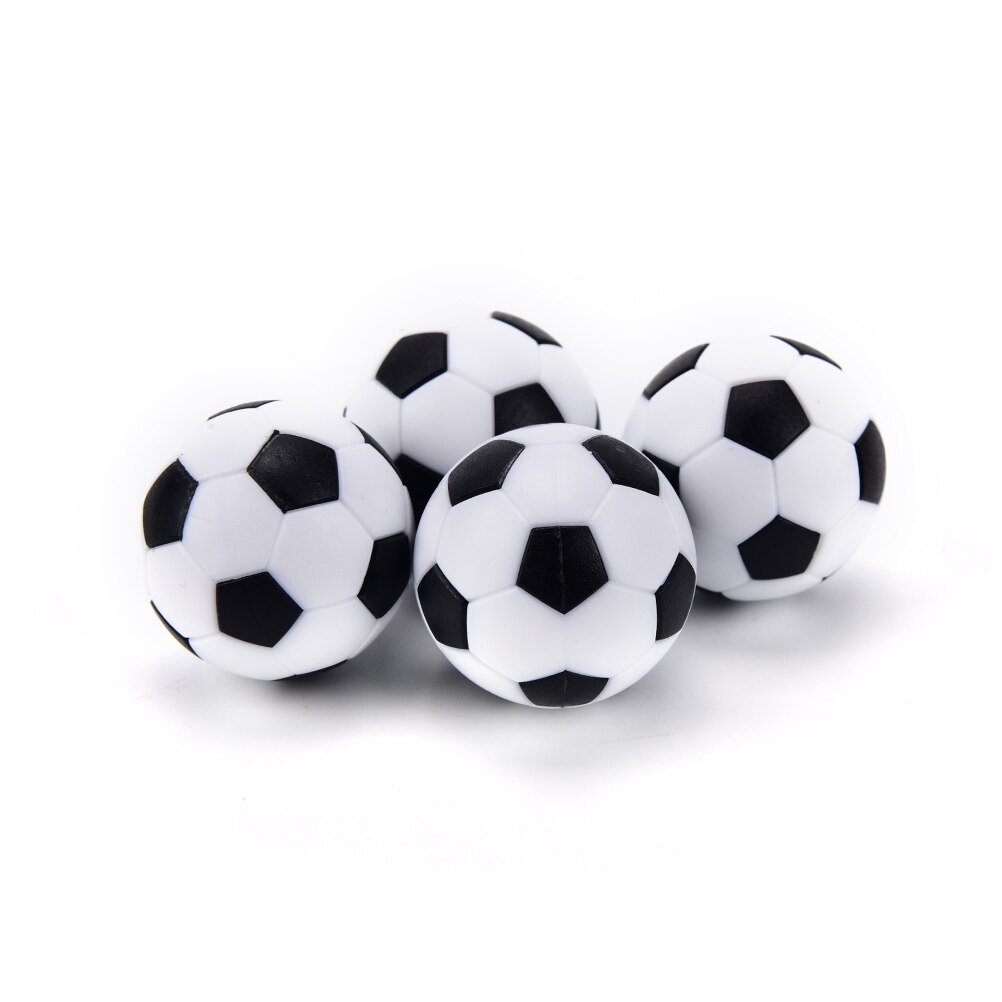 4 st bord fotboll leksaker boll vit svart plast fotboll mini boll fotboll runda inomhus spel maskindelar