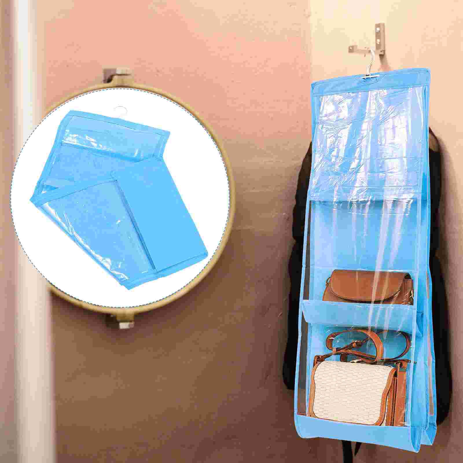 Wardrobe Purse Hanger Hanging Handbag Organizer Space Saving Closet Organizer