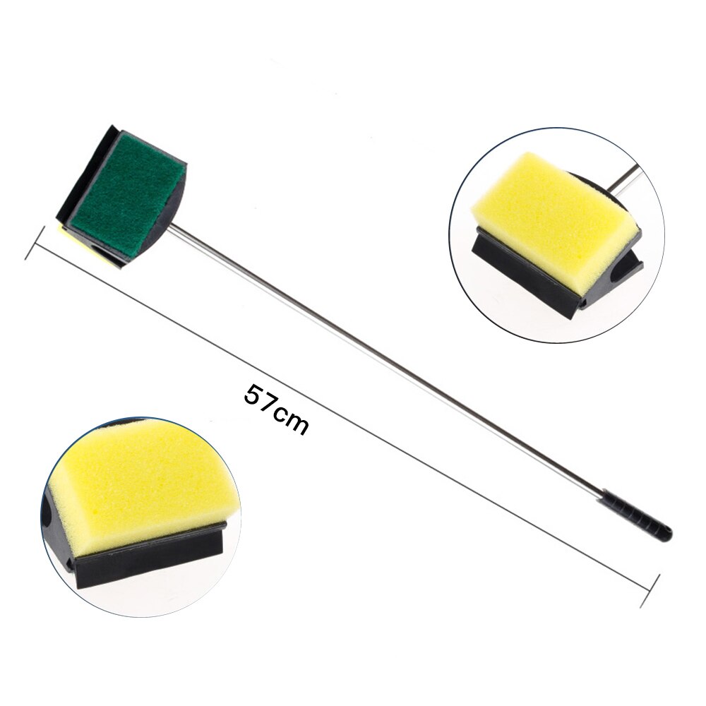 57CM 2 Head Fish Tank Cleaning Sponge Brush Aquarium Glass Algae Cleaner Fish Tank Aquarium Accessories Cleaning Tank Brush
