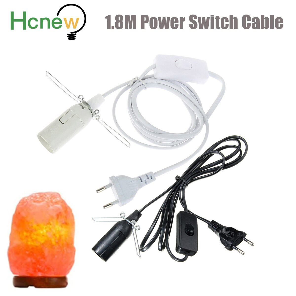 E14 E27 Socket Lamp Base With Switch Wire 1.8m Power Cord Cable For Pendant LED Bulb E14 Hanglamp Suspension Holder EU Plug