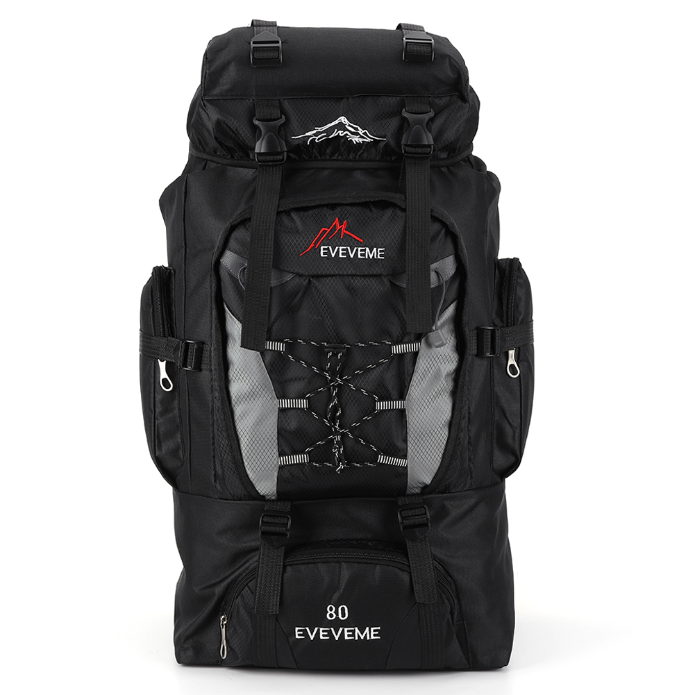 Mochila de alpinismo de gran capacidad, mochila de escalada, correa ajustable, accesorios de viaje, 80L