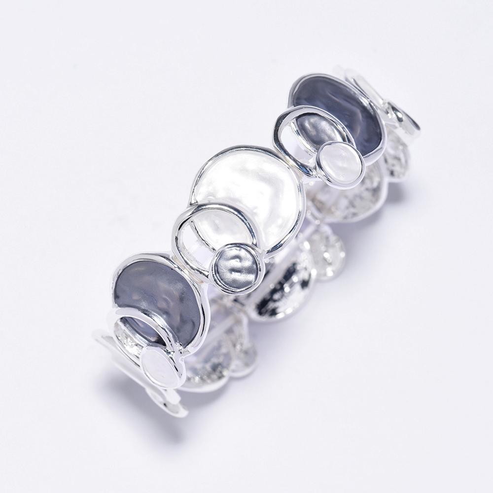 Cring Coco Caldo di colore Argento di Lusso Geometrica Del Braccialetto per Le Donne di Moda Femminile Rotonda di Charme Braccialetto Dei Braccialetti Dei Monili Regali