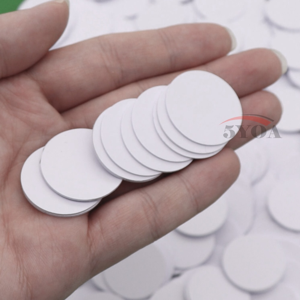 Etiquetas de llave NFC NFC215, etiqueta Universal de llavero, etiqueta RFID, Mini Etiqueta De Teléfono NFC, 10 unids/lote