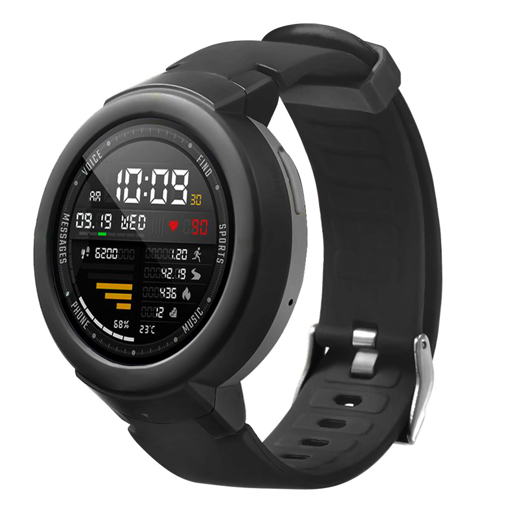 Cinturino di ricambio per cinturino sportivo in Silicone per Huami Amazfit Verge Youth Watch bracciale a sgancio rapido accessori SmartWatch: BK