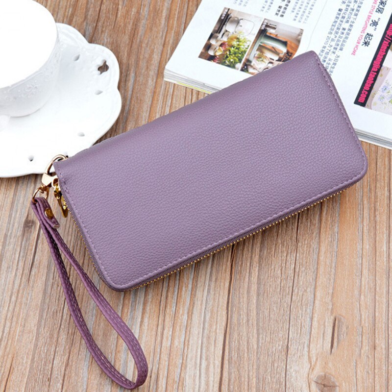 Mode Polsbandje Clutch Voor Vrouwen Grote Capaciteit Lange Portefeuilles Vrouwelijke Rits Dames Handtas Portemonnee