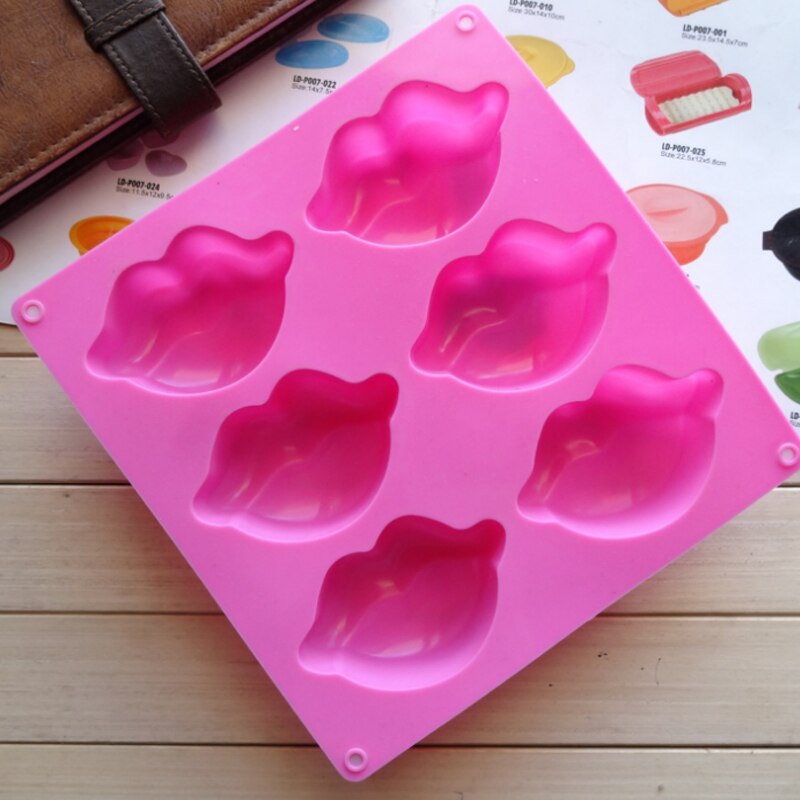 3d mund læber formet fondant kage silikone form til polymer ler chokolade form wienerbrød sæbe slik fremstilling af forme dekorationsværktøj