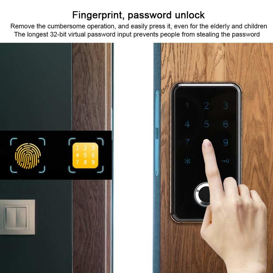 Smart Keyless Biometric Fingerprint Digital Password Electronic Lock For Cabinet File Locker Cabinet/Door/Wardrobe/Drawer Locker