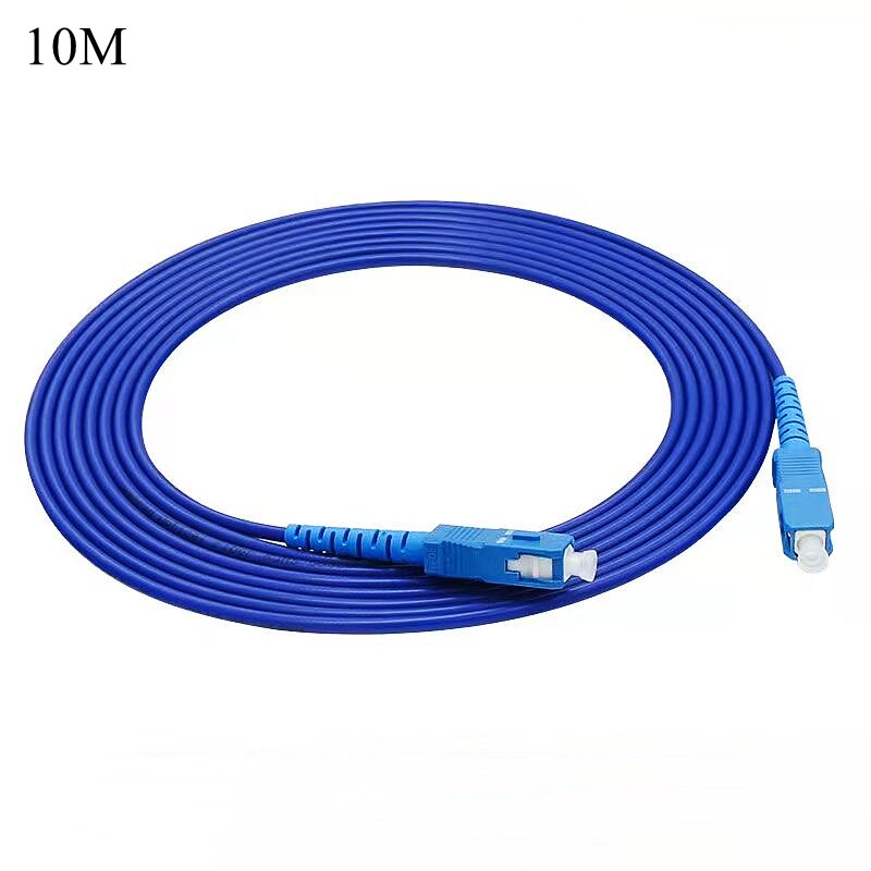 HTOC Armored Fiber Optic Cable UPC Single-Mode Waterproof Pull Rodent Bite Resistance Multiple Lengths SC-SC Good Stability: 10M SC-SC