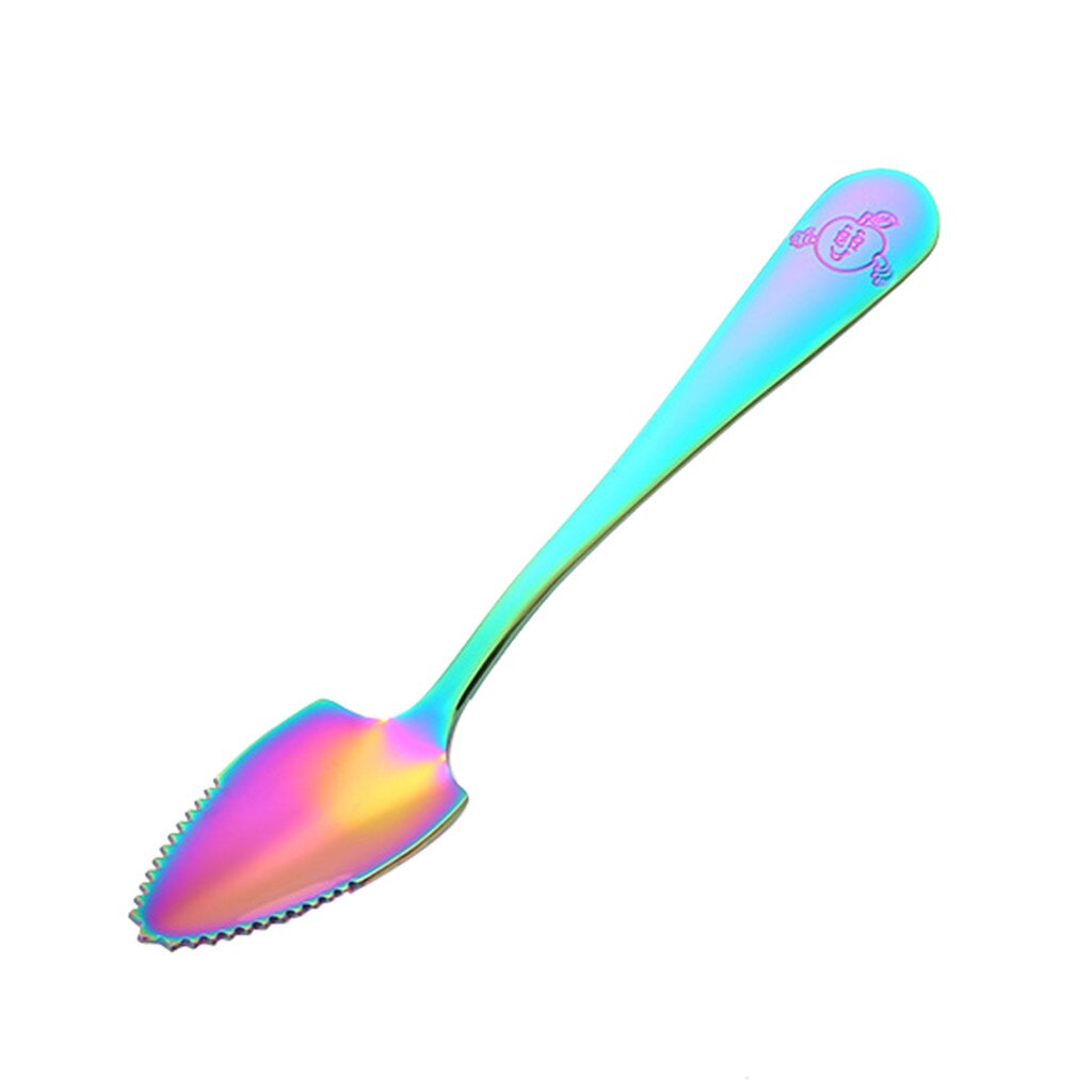 Kitchen Fruit Mud Spoon Stainless Steel Fruit Scraping Mud Spoon Baby Food Supplement Tool With Saw Tooth для кухни повесить