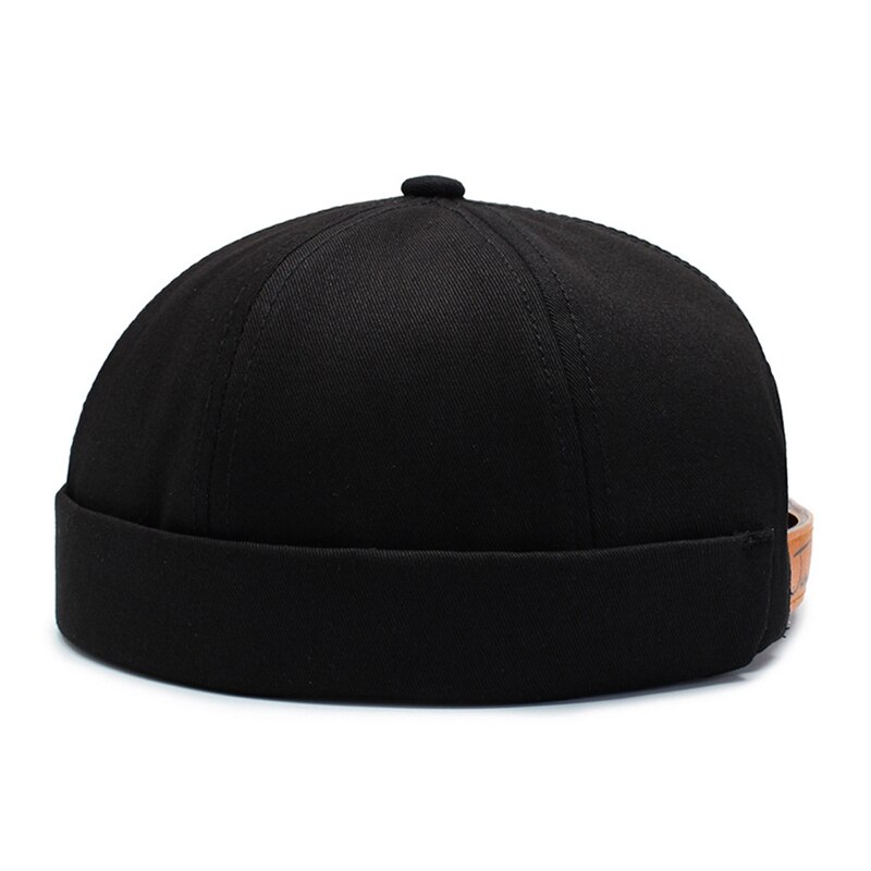 Hot! Beanie Men Women Retro Brimless Portable Adjustable Hip Hop Hat Skull Cap Solid Color Wonderful Gift