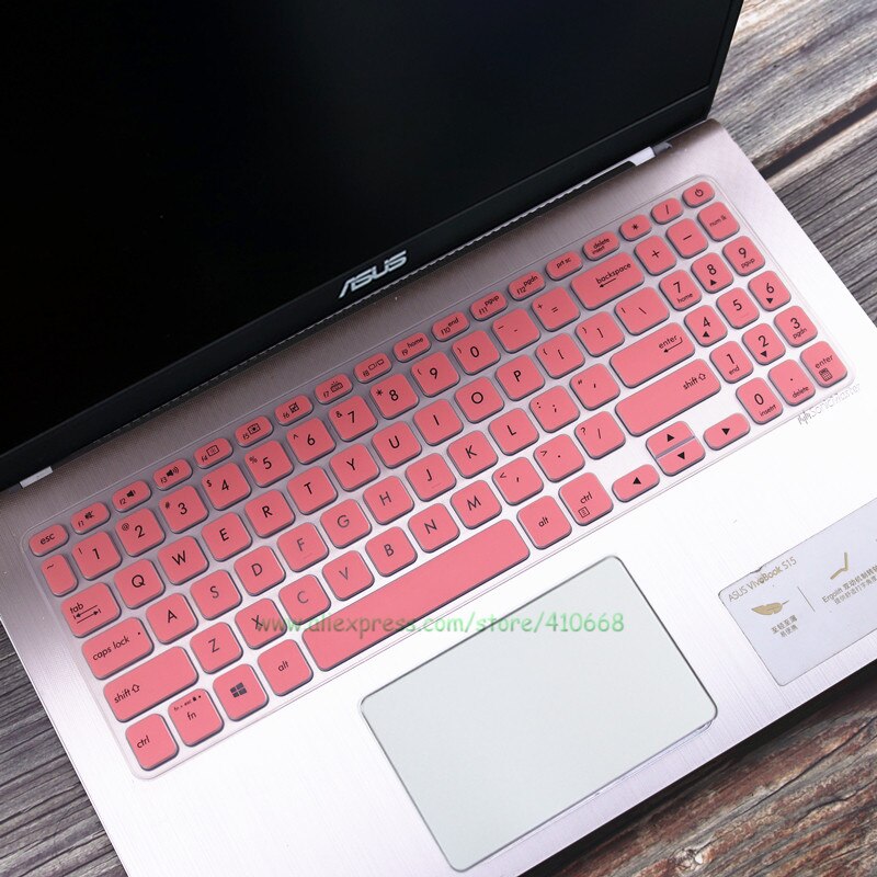 Silicone Laptop Keyboard Cover Skin For Asus Vivobook 15 ASUS VivoBook 15 M515UA M515U M515D M515DA M515 DA UA 15.6 Inch: Pink