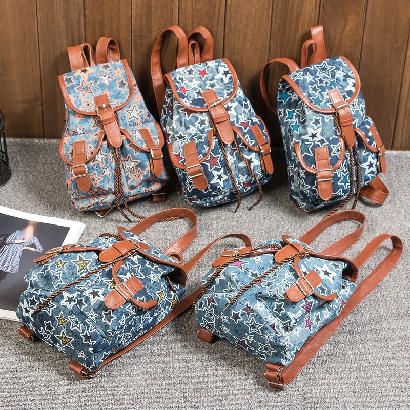 Miyahouse Böhmen Stil Schule Mini Rucksack Für Teenager Mädchen Leinwand Kleine Rucksack Frauen Reisen Freizeit Buch Rucksack