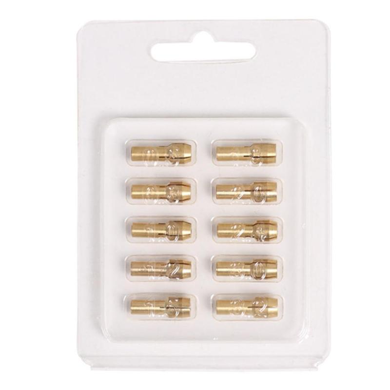 10pcs Mini Brass Copper Collets Chucks for Twist Drill Motor Shaft Grinder 0.5mm-3.2mm Quick Chuck Set Machine Tools Accessories