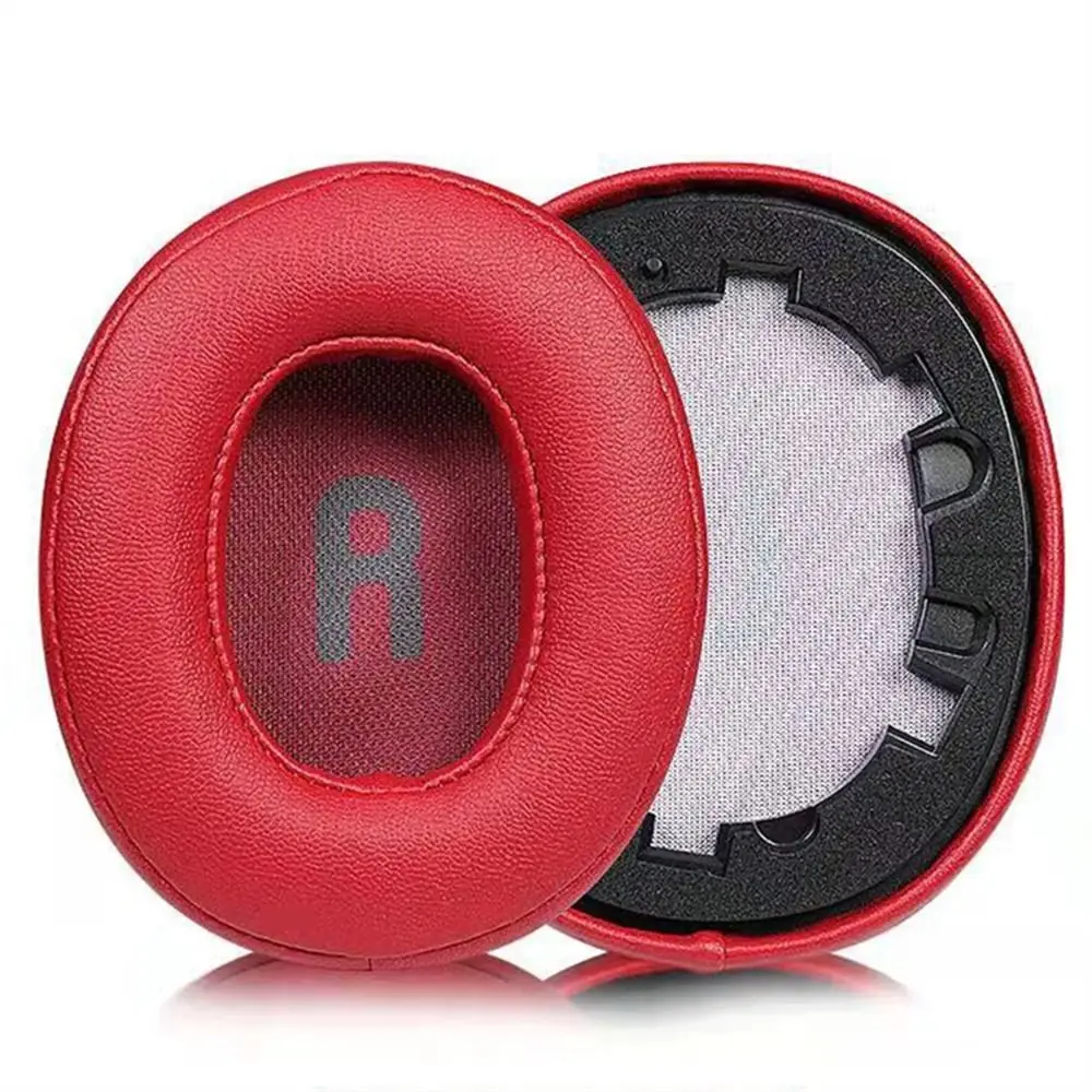 Ersättningsöronkuddar för jbl tune 700bt 710bt 750 btnc mjuka skumöronkuddar öronproppar öronkåpor öronkåpor headset hörlurar tillbehör: Röd
