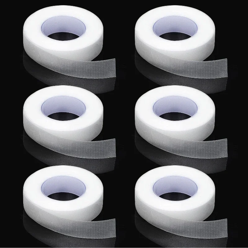 Cinta para pestañas, tela adhesiva transparente, 9m/10 yardas/rollo, cinta adhesiva de tela microporosa transpirable para suministro de extensiones de pestañas