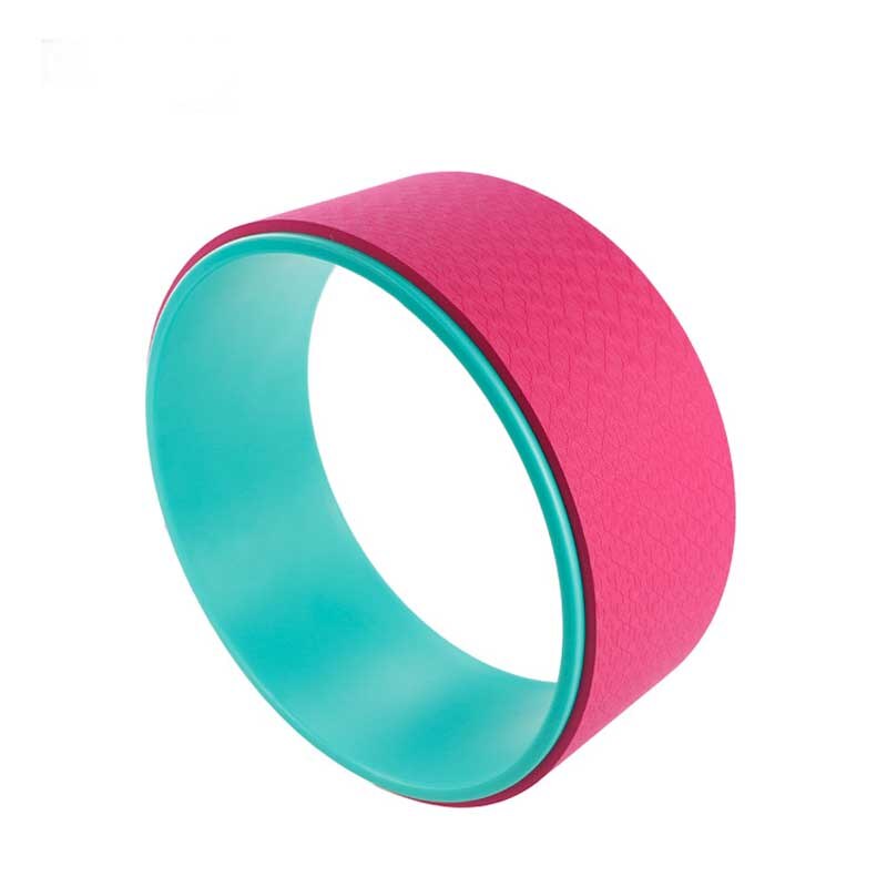 Sport Yoga Wiel Pilates Circle Yoga Roller Voor Rugpijn Stretching En Het Verbeteren Van Uw Yoga Poses Verbeteren Flexibiliteit: Roze