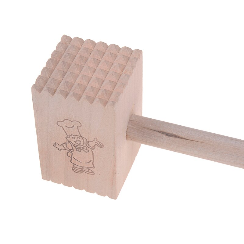 1 sztuk wysokiej jakości drewna narzędzie kuchenne metalowe mięwięc stek wołowiny wieprzowina kurczaka młotek