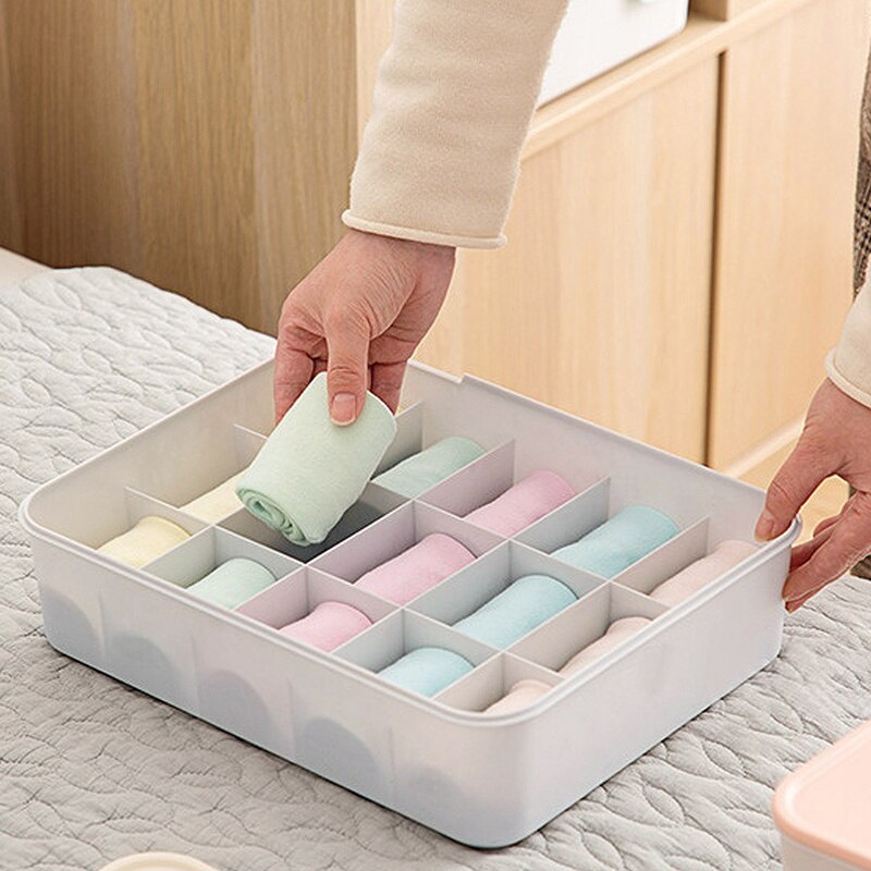 Vaatekaappi säilytys pölytiivis alusvaatteiden järjestäjä taitettava laatikon jakaja kaappijärjestäjä rintaliivit sukat kestävä säilytys