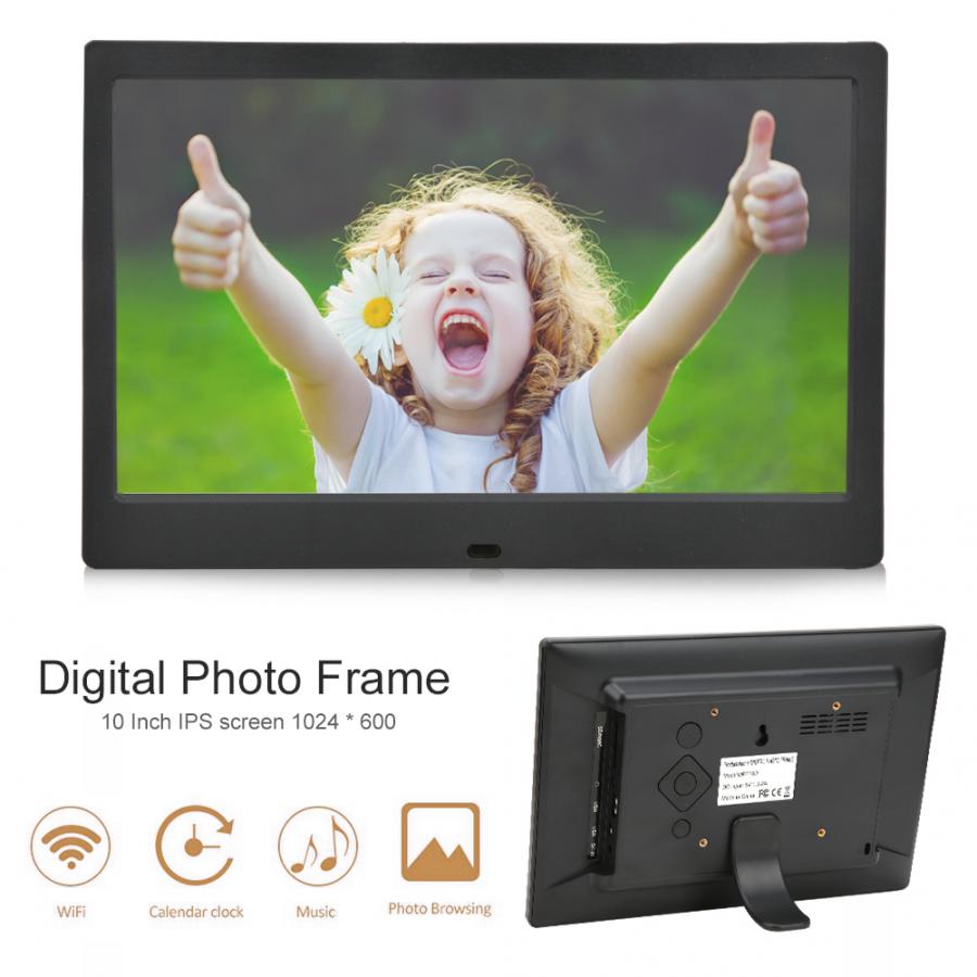 10 inch 1024*600 HD Digital Photo Frame Screen Multiple Languages Screens Ratio 16:9 Digital Photo Frame