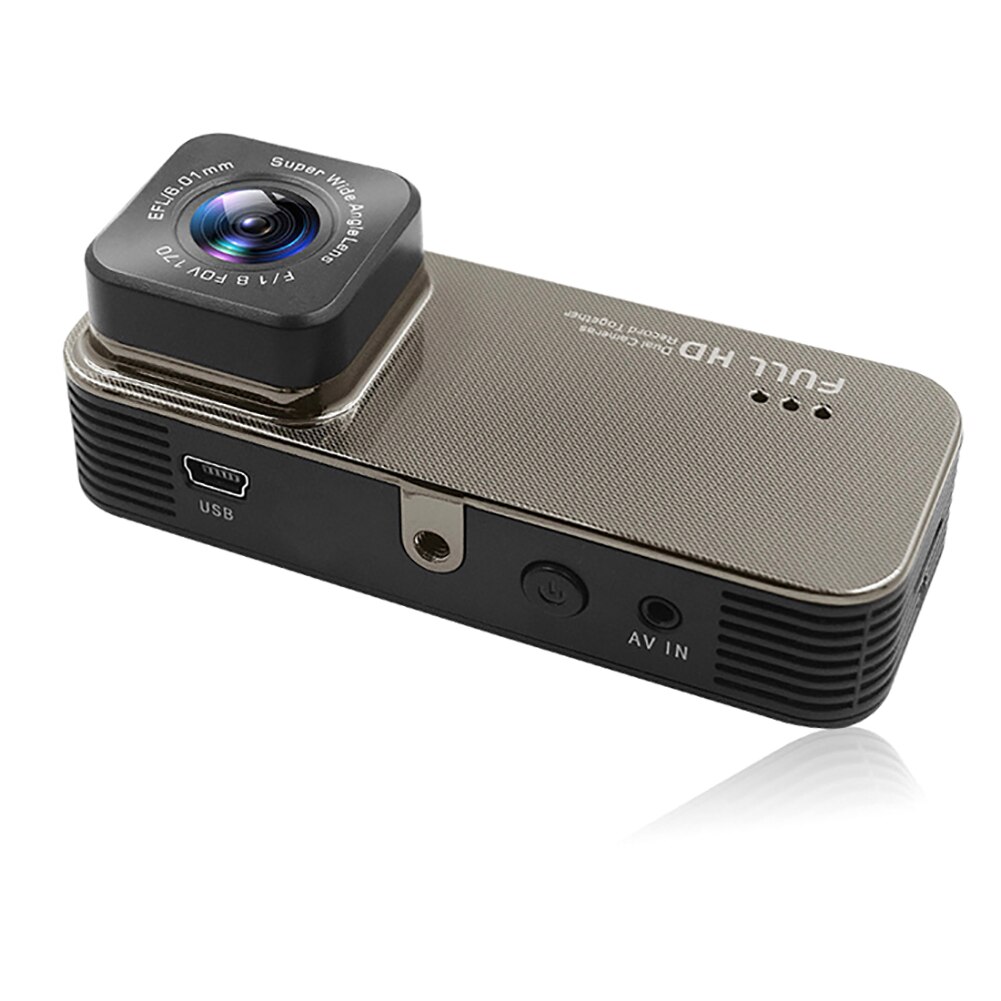 Camera met dubbele lens videorecorder apparaat full hd lusopname sensor dashcam registrar nachtzicht gadgets