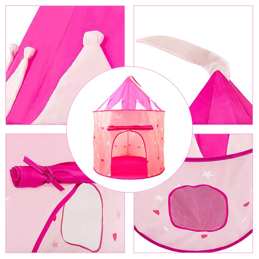 Bambini yurta castello notte maglia luminosa traspirante bambini Playhouse gioco al coperto tenda principessa L5