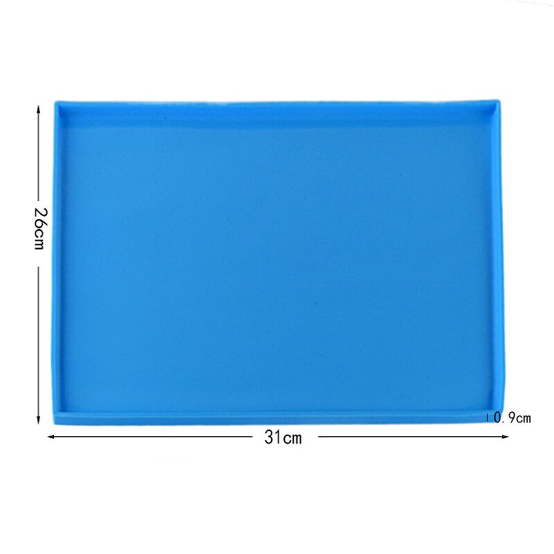 Siliconen Bakken Mat Cakevorm Diy Multifunctionele Cake Pad Non-stick Oven Liner Zwitserse Roll Pad Bakvormen Bakken Gebak gereedschap: A-Blue