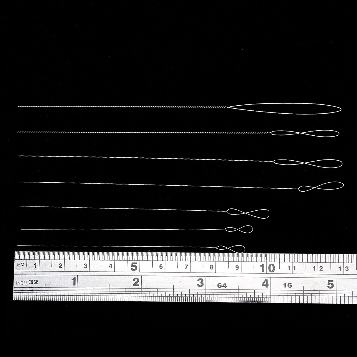 Agujas de acero inoxidable de 8-14cm de longitud para abalorios, alfileres de cuerda de hilo fácil, accesorios de joyería DIY
