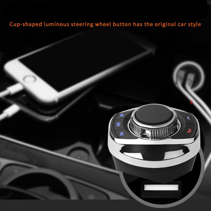 Eunavi Universal Car Steering Wheel Controller 8Key Wireless Steering Wheel car Radio Remote Control Buttons