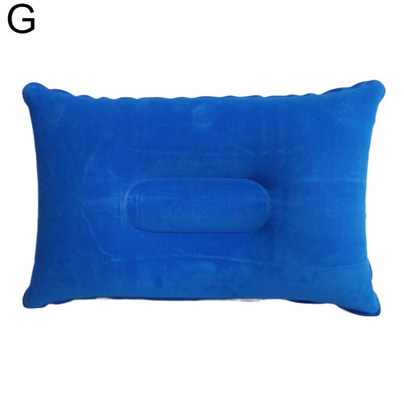 Outdoor Opblaasbaar Kussen Pvc Massaal Opblaasbare Outdoor Reizen Kussen En Zelfopblazende Kussen Hals Camping Taille Kussen: Blue