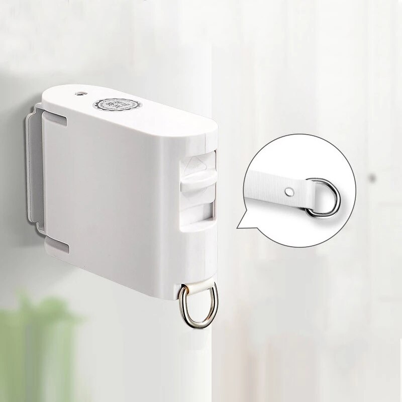 Support de séchage rétractable pour linge, corde de séchage en acier inoxydable de 4.2M, ne nécessite pas de perçage, rangement du linge