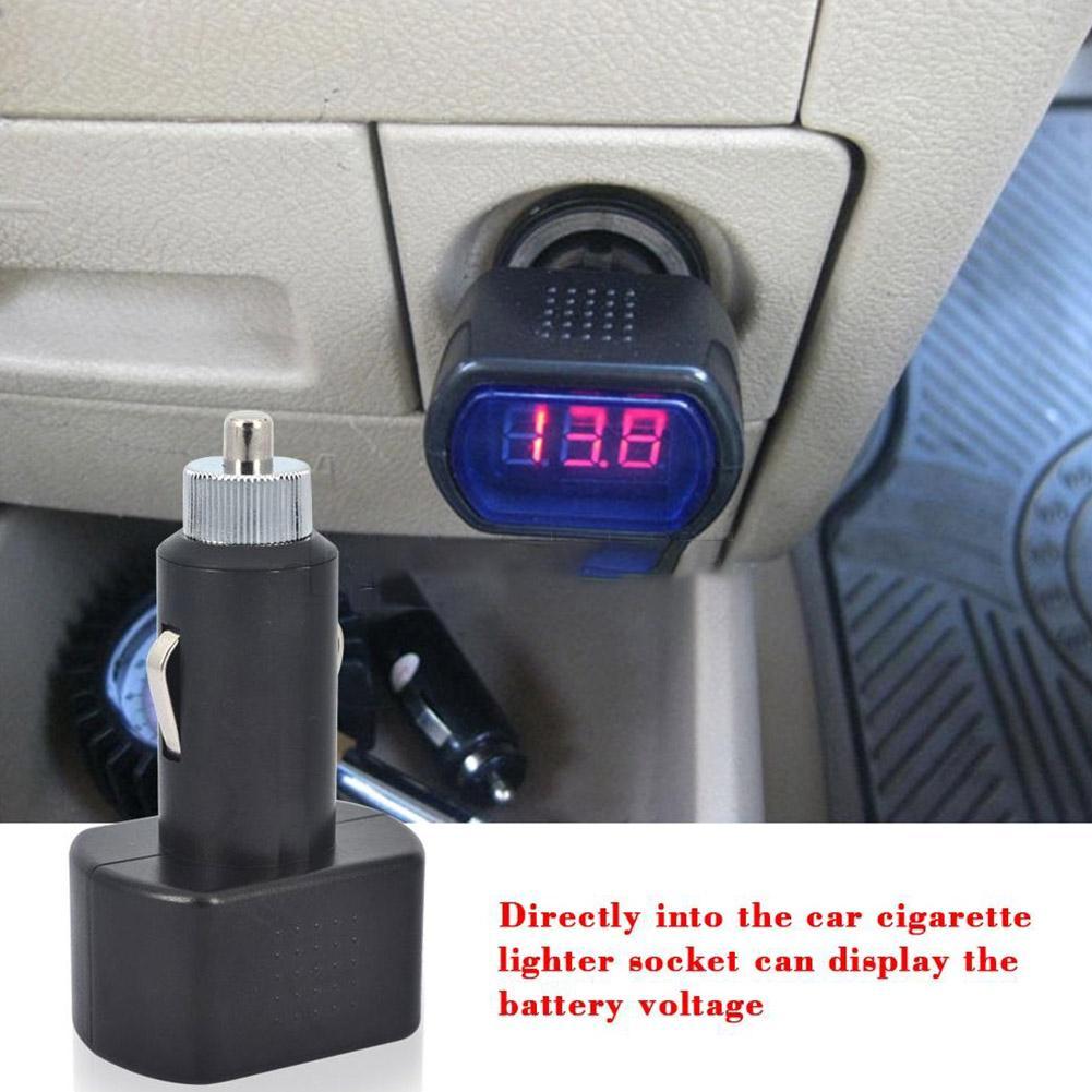 Cigarette lighter voltmeter Portable Digital Monitor Car Volt Voltmeter Tester LCD Cigarette Lighter Voltage Panel Meter