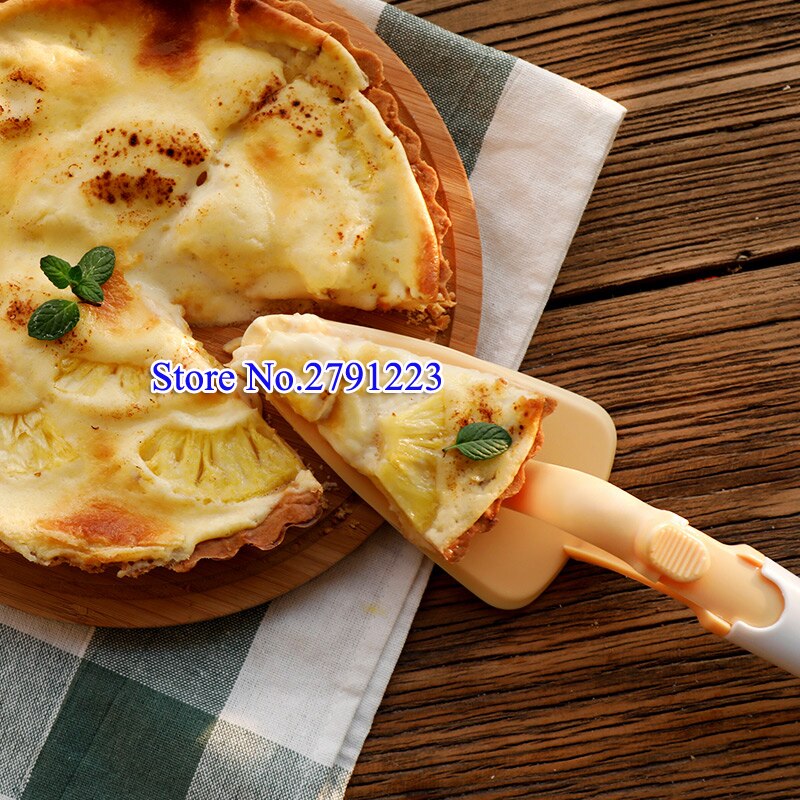 Skjutbar plast tårtskyffel verktyg pizza spade fräs ost bröd blad skärare kök bakverktyg