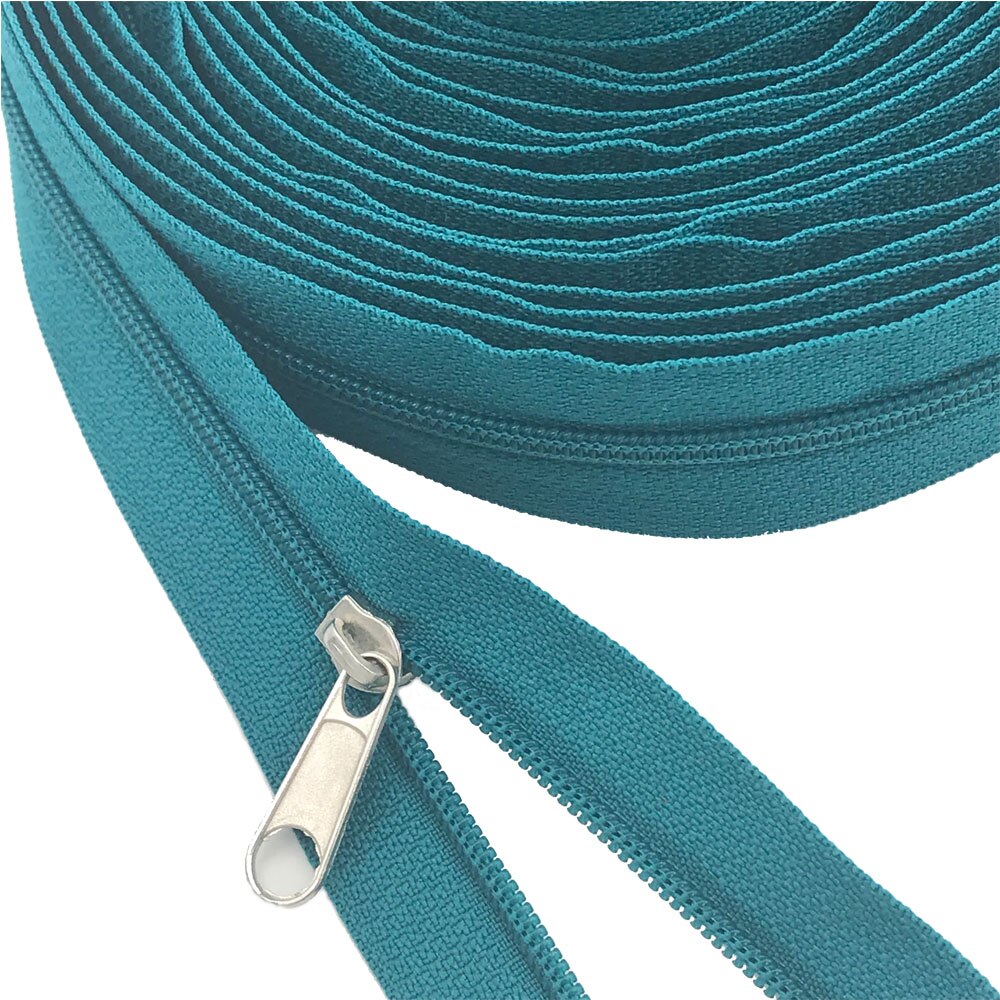 3 # Bulk Nylon Coil Ritsen Met Rits Sliders Deep Blue Yard Ritsen Voor Diy Thuis Kerst Craft Naaien Kledingstuk accessoires: 3 Meter(3.2 yard)