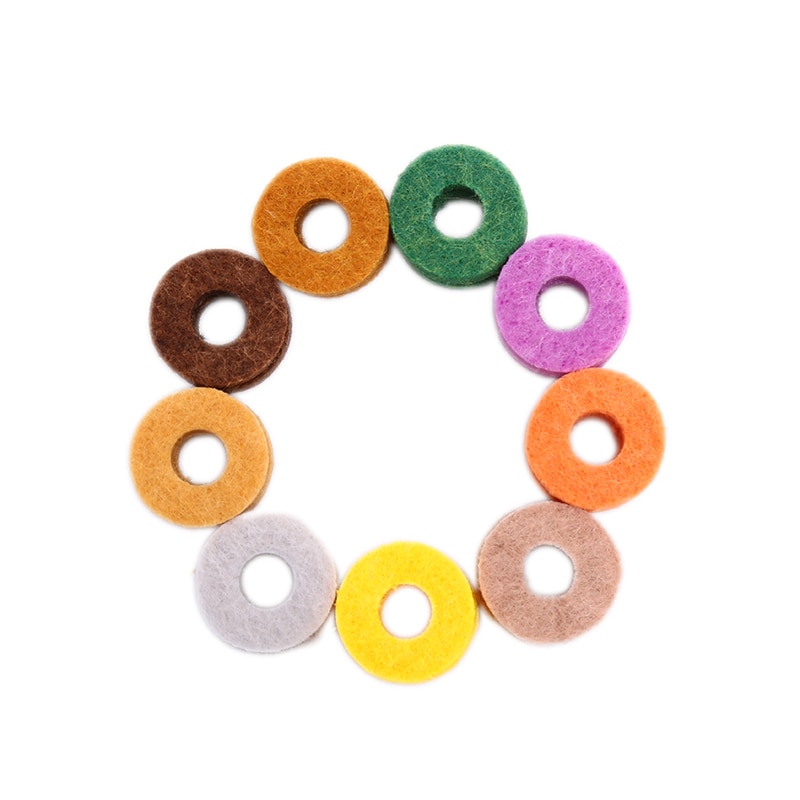 IRIN 20 Pcs Drum Shelf Felt Slice Colorful Cymbal Felt Pad Drum Percussion Instrument Accessories Kit Cymbals Protection